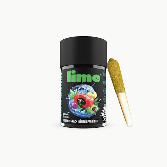 Lime - Live Resin & Hash Infused Lil' Limes (.6g x 5 Mini Pre Rolls) | Gushers - 1