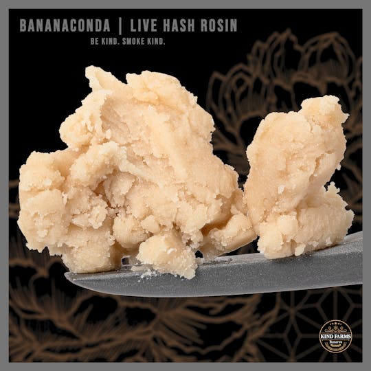 Kind Farms Reserve - Bananaconda 1g Live Hash Rosin - Kind Farms Reserve - 1
