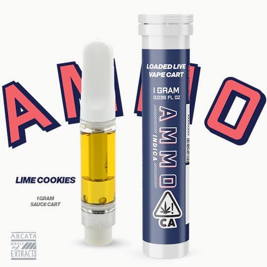 AMMO - Lime Cookies - Loaded Live™ Resin Cart (1g) - 1