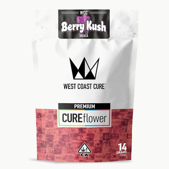 West Coast Cure - Berry Kush - 14g Premium Flower - 1