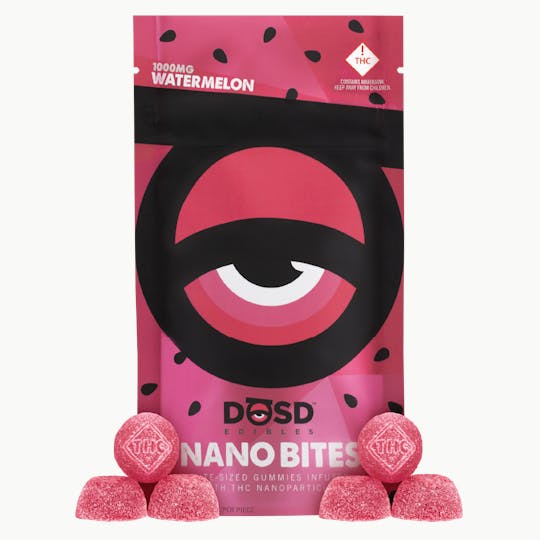 DŌSD Edibles - Nano Bites - Watermelon 1000mg, Sativa Enhanced - 1