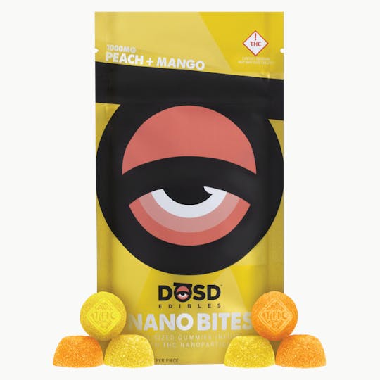DŌSD Edibles - Nano Bites - Peach + Mango 1000mg (Mixed Pack) - 1