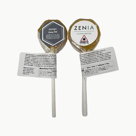 Indico - Zenia 25mg Mango Lollipop - 1