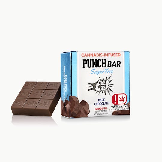 Punch Edibles & Extracts - Dark Chocolate Sugar Free PunchBar 225mg (OK) - 1