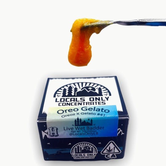 Locals Only Concentrates - Oreo Gelato Live Wet Badder - 1