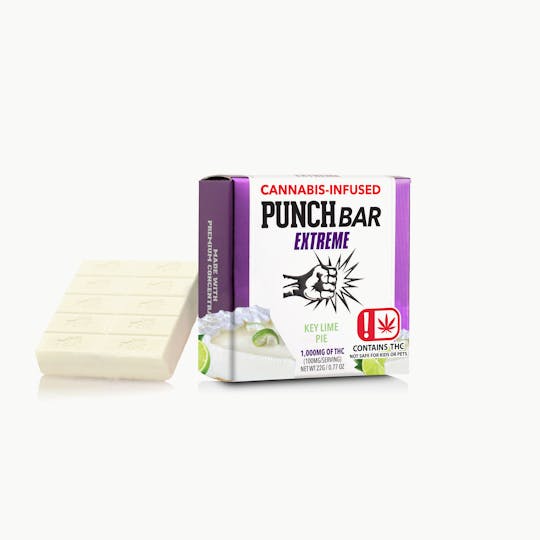 Punch Edibles & Extracts - Key Lime Pie White Chocolate Extreme PunchBar 1,000mg (OK) - 1