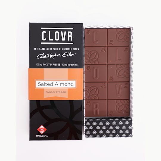 CLOVR - CLOVR Salted Almond Chocolate Bar - 100mg - 1