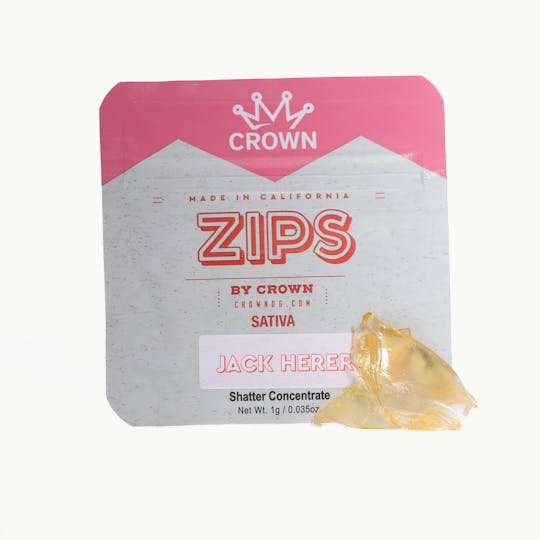 Crown Genetics - Zips By Crown Jack Herer Shatter 1G - 1