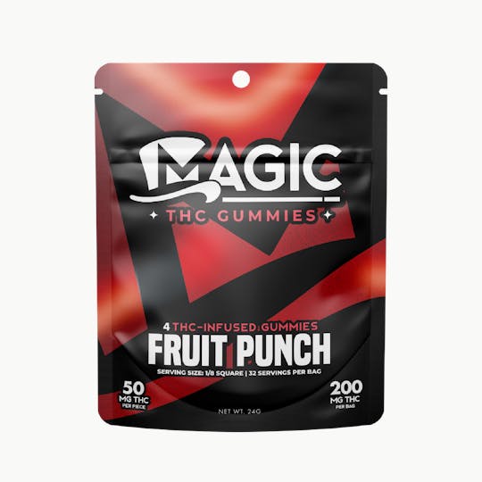 Magic Cannabis - Magic Edibles - Fruit Punch Gummies 200MG - 1