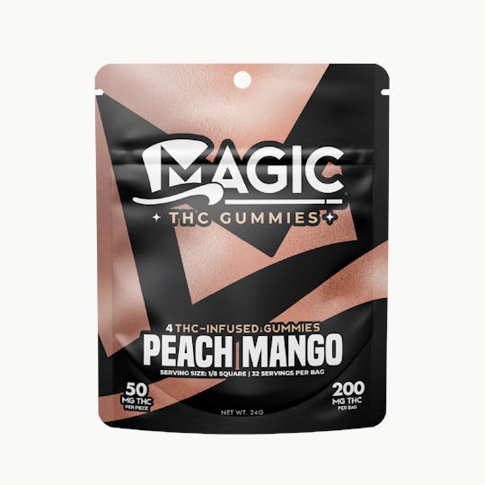 Magic Cannabis - Magic Edibles - Peach Mango Gummies 200MG - 1