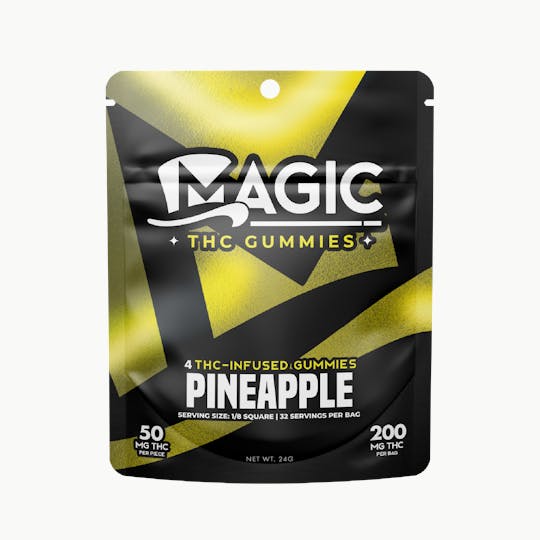 Magic Cannabis - Magic Edibles - Pineapple Gummies 200MG - 1