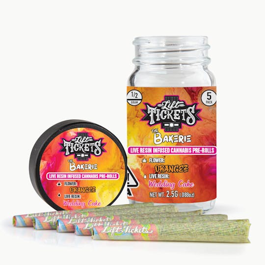 Lift Tickets - Orangez x Wedding Cake - Infused Pre-Roll 5-Pack - 1