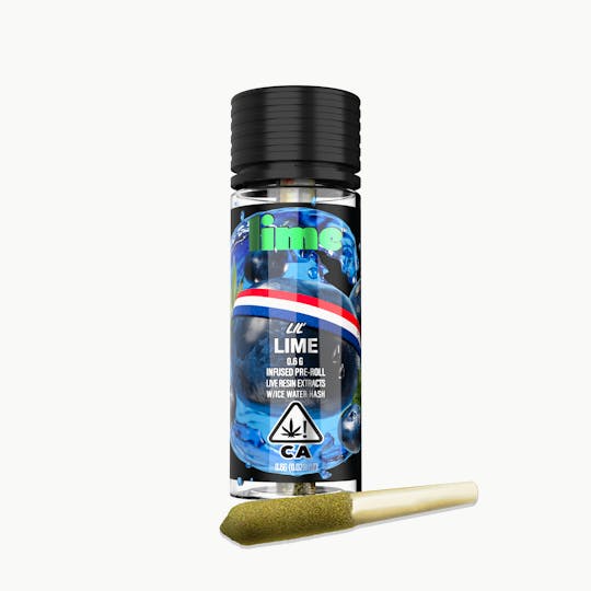 Lime - Infused Lil' Lime (.6g Hybrid Mini Pre Roll) | Blueberry Headband - 1