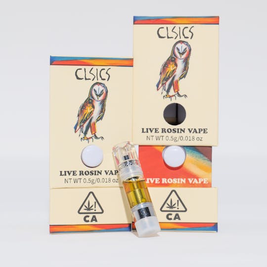 CLSICS Rosin & Rosin Infused Pre Rolls - Chem Scout - .5g Live Rosin Vape Cartridge - 1