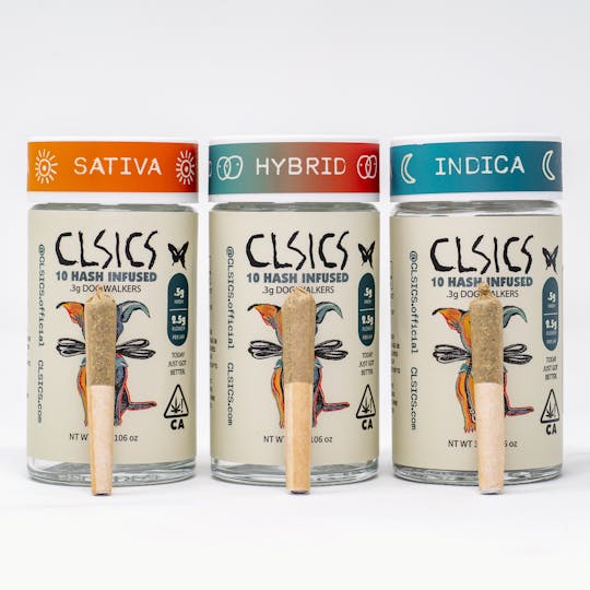 CLSICS Rosin & Rosin Infused Pre Rolls - Modified Gelato/Chem 91 - 10Pk .3g Hash Infused Pre Rolls - 1