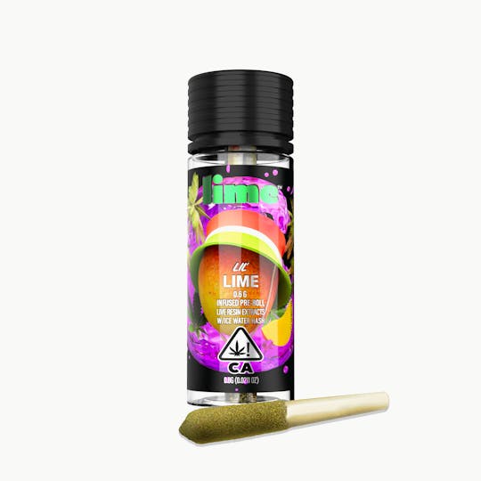 Lime - Infused Lil' Lime (.6g Indica Mini Pre Roll) | Peach Ringz - 1