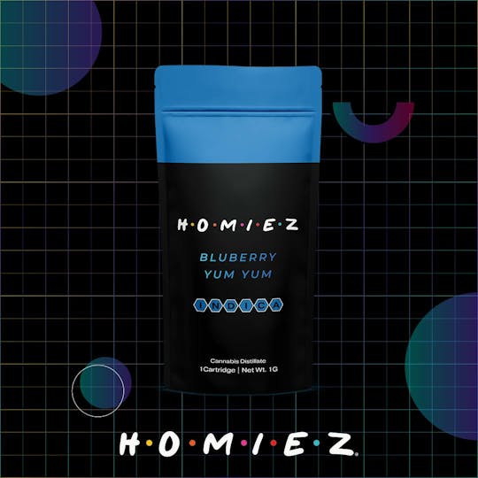 Dispo - Blueberry Yum Yum • 1G Cartridge • HOMIEZ • MED - 1
