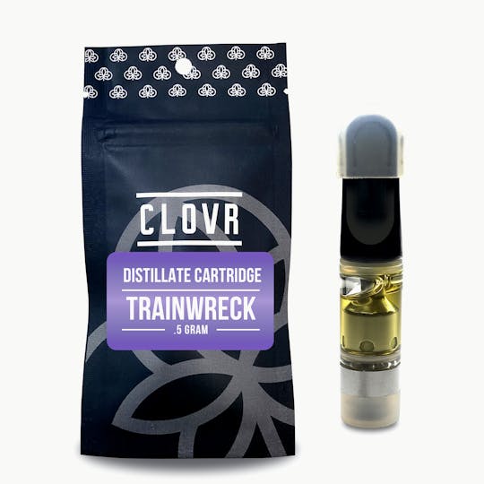 CLOVR - CLOVR - Distillate 510 Vape Cartridge - Trainwreck - 1
