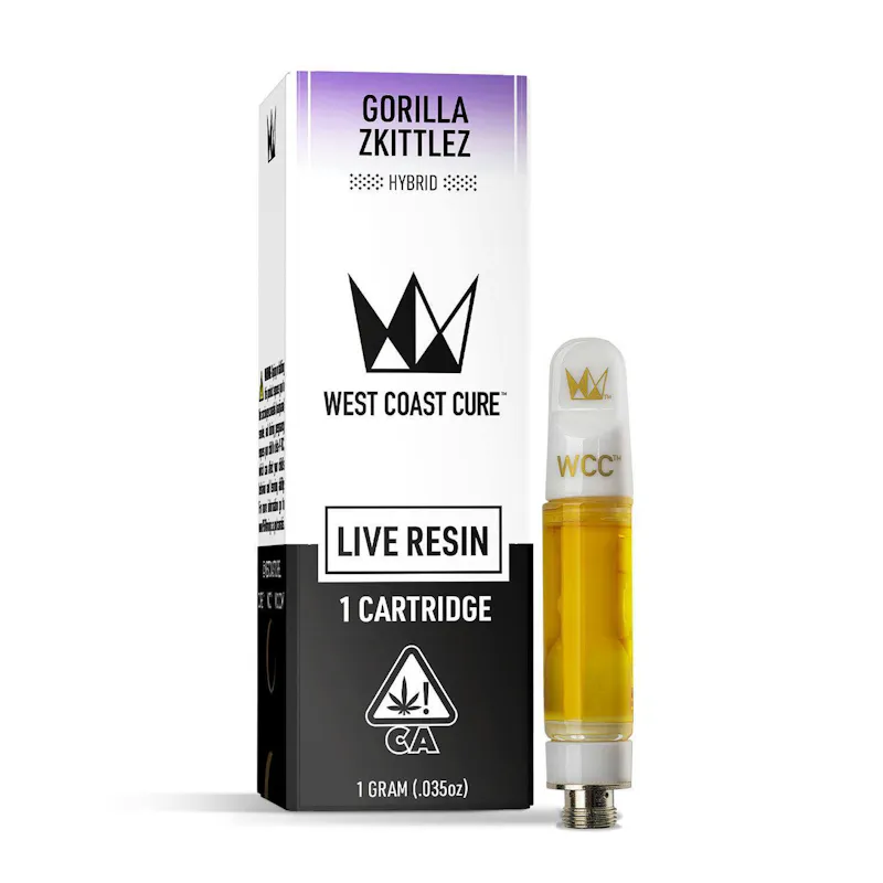 West Coast Cure Gorilla Z Live Resin Cartridge - 1g cartridge