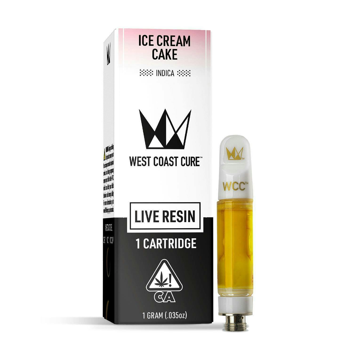 West Coast Cure - Ice Cream Cake Live Resin Cartridge - 1g - 1
