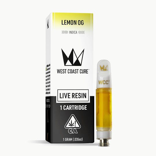 West Coast Cure - Lemon OG Live Resin Cartridge - 1g - 1