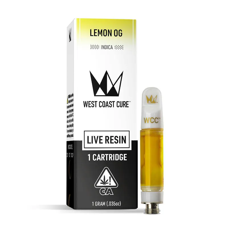 West Coast Cure Lemon OG Live Resin Cartridge - 1g
