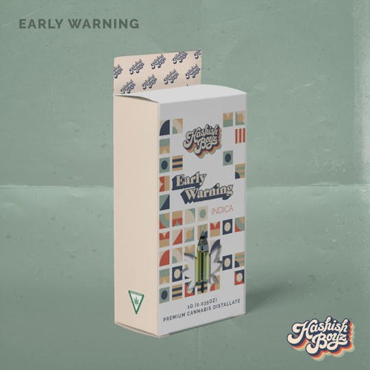 Dispo - Early Warning ~ 1G Cartridge ~ Hashish Boyz ~ MED - 1