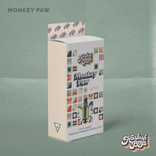 Dispo - Monkey Paw ~ 1G Cartridge ~ Hashish Boyz ~ REC - 1