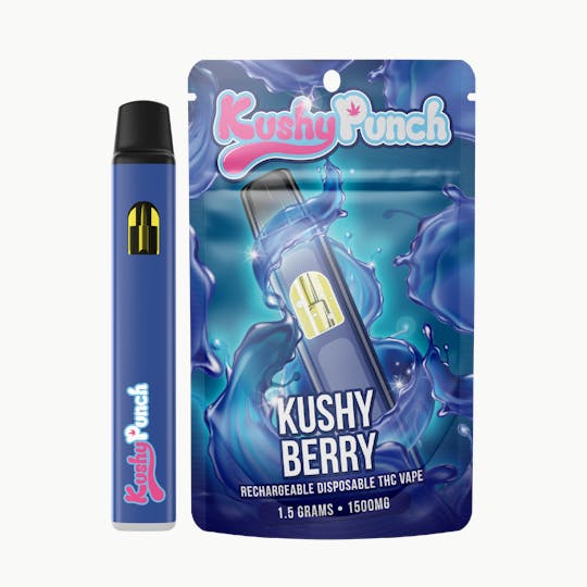 Kushy Punch - 1.5G Kushy Punch Vape - Kushy Berry - 1