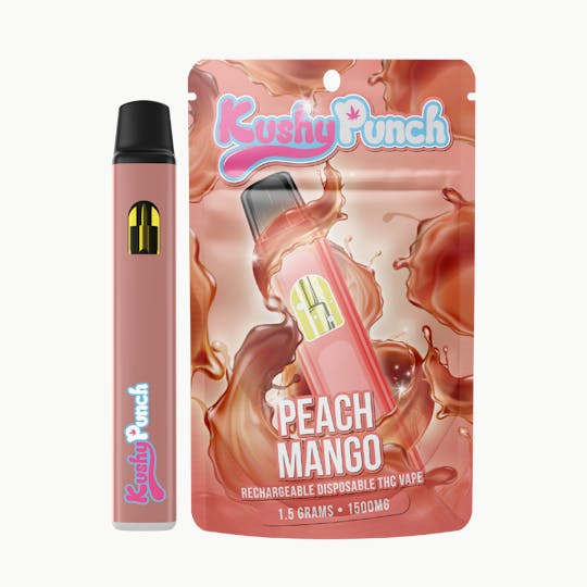 Kushy Punch - 1.5G Kushy Punch Vape - Peach Mango - 1