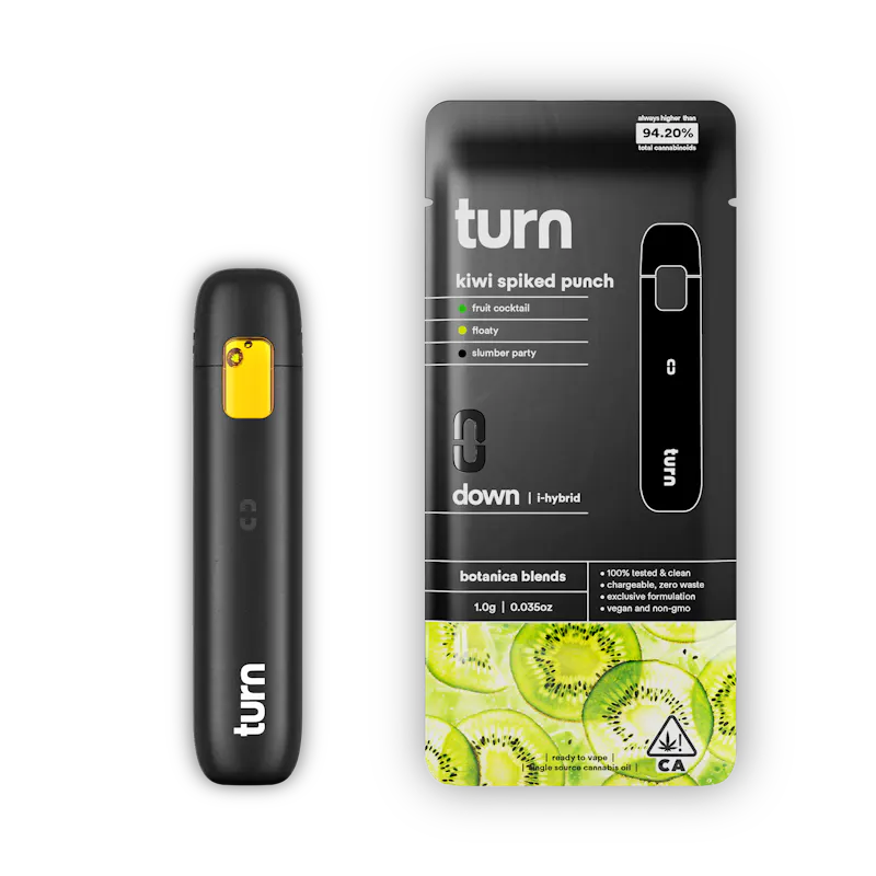 Turn Kiwi Spiked Punch Disposable 1g disposable