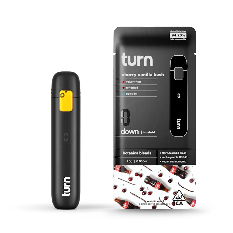 turn Cherry Vanilla Kush Disposable 1g disposable