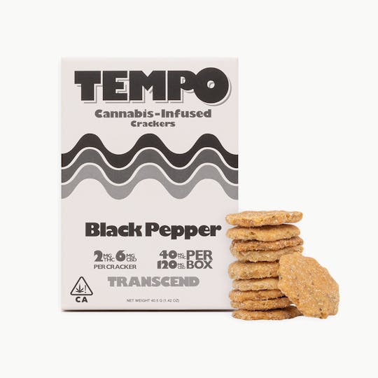Tempo - Black Pepper Parmesan Transcend Crackers - 1