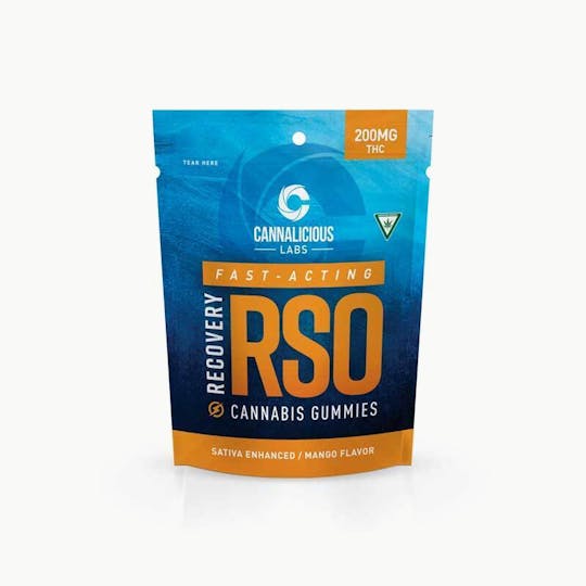 Cannalicious Labs - RSO Recovery Gummy - Mango - Sativa - 200mg THC - 1