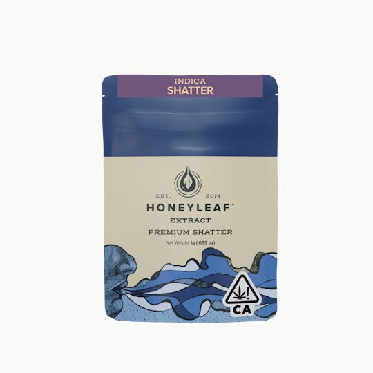 Honeyleaf - BUBBLEGUM GELATO - 1G SHATTER - INDICA - 1