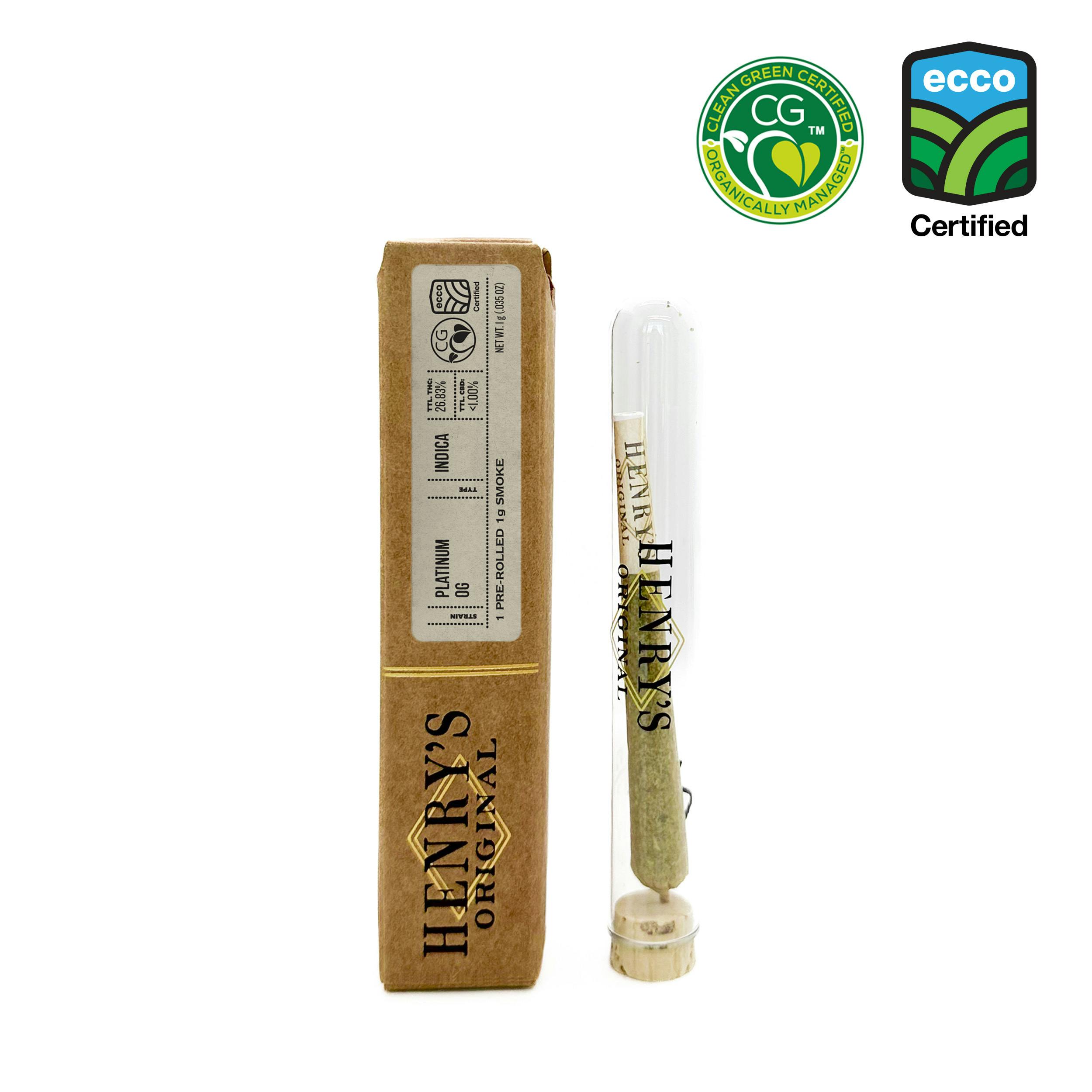 Henry's Original | Platinum OG | Joint | 1g