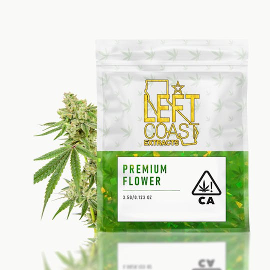 LEFT COAST - Alien OG 👽 - 3.5G LEFT COAST FLOWER- HYBRID - 1