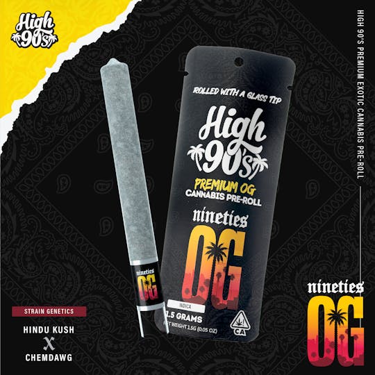 HIGH 90s - High 90s : Nineties OG 1.5g High Roller Pre-Roll - 1