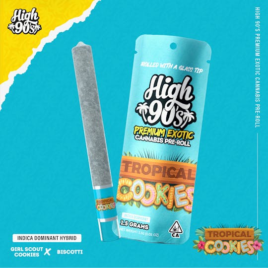 HIGH 90s - High 90s : Tropical Cookies 1.5g High Roller Pre-Roll - 1