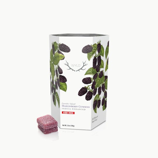 WYLD - *HIGH DOSE* Marionberry Indica Enhanced Gummies | 1000mg - 1