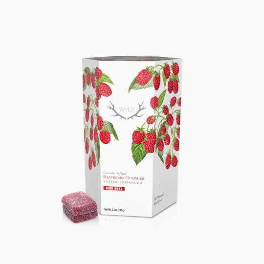 WYLD - *HIGH DOSE* Raspberry Sativa Enhanced Gummies | 1000mg - 1