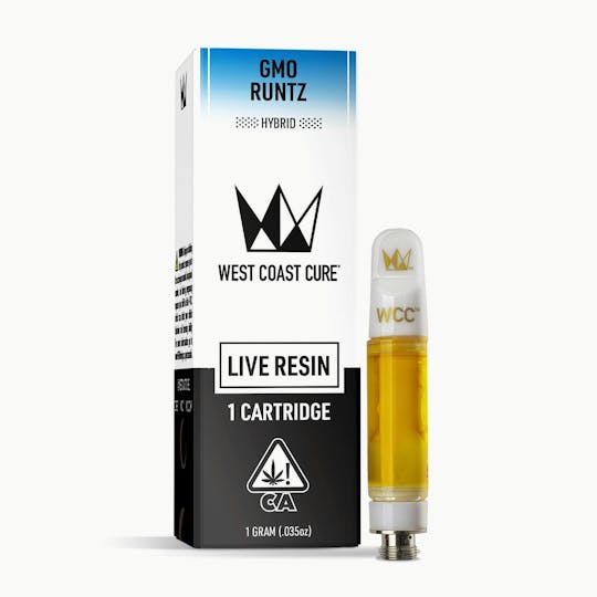 West Coast Cure - GMO Runtz Live Resin Cartridge - 1g - 1