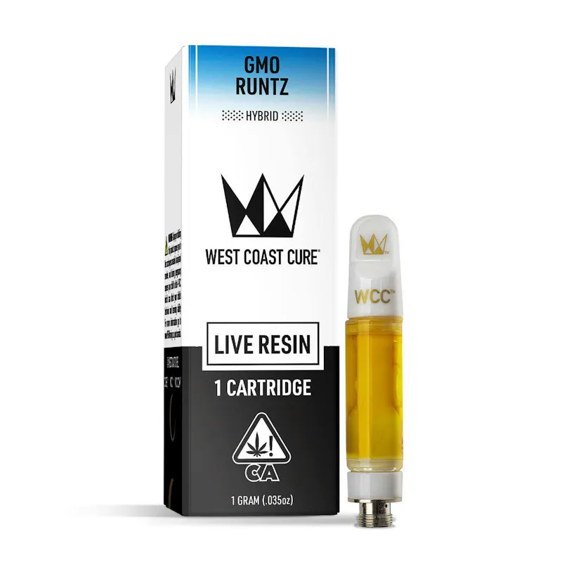 West Coast Cure GMO Runtz Live Resin Cartridge - 1g