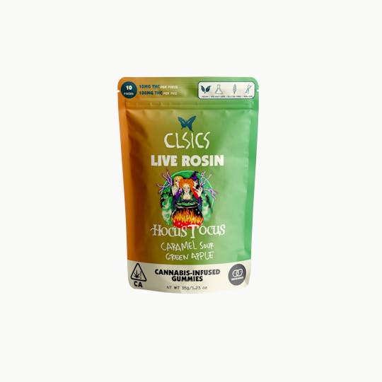 CLSICS Rosin & Rosin Infused Pre Rolls - Hocus Tocus - 10Pk GUMMIES LIVE ROSIN INFUSED - 1