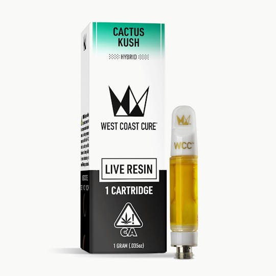 West Coast Cure - Cactus Kush Live Resin Cartridge - 1g - 1