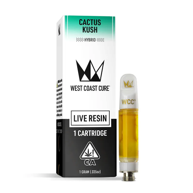 West Coast Cure Cactus Kush Live Resin Cartridge - 1g