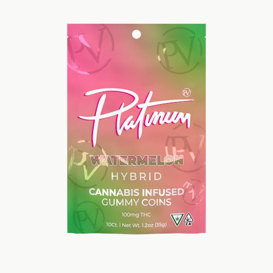 Platinum Vape - Platinum Vape 100mg Gummies - Watermelon (Hybrid) - 1
