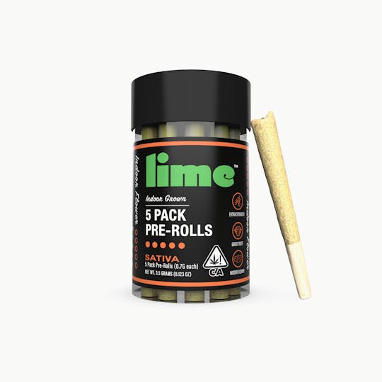 Lime - 5 Pack Pre Rolls | Sativa - 1