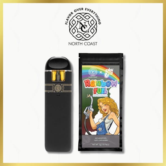 North Coast - North Coast x Epic Gardens Rainbow Fuel Rosin Disposable Pod .5g - 1
