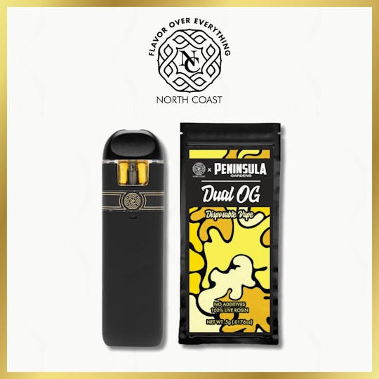 North Coast - North Coast x Peninsula Gardens Dual OG Rosin Disposable Pod .5g - 1